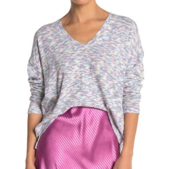 NWT Code Mode Space Dyed Rib Knit Sweater - Picture 2 of 7